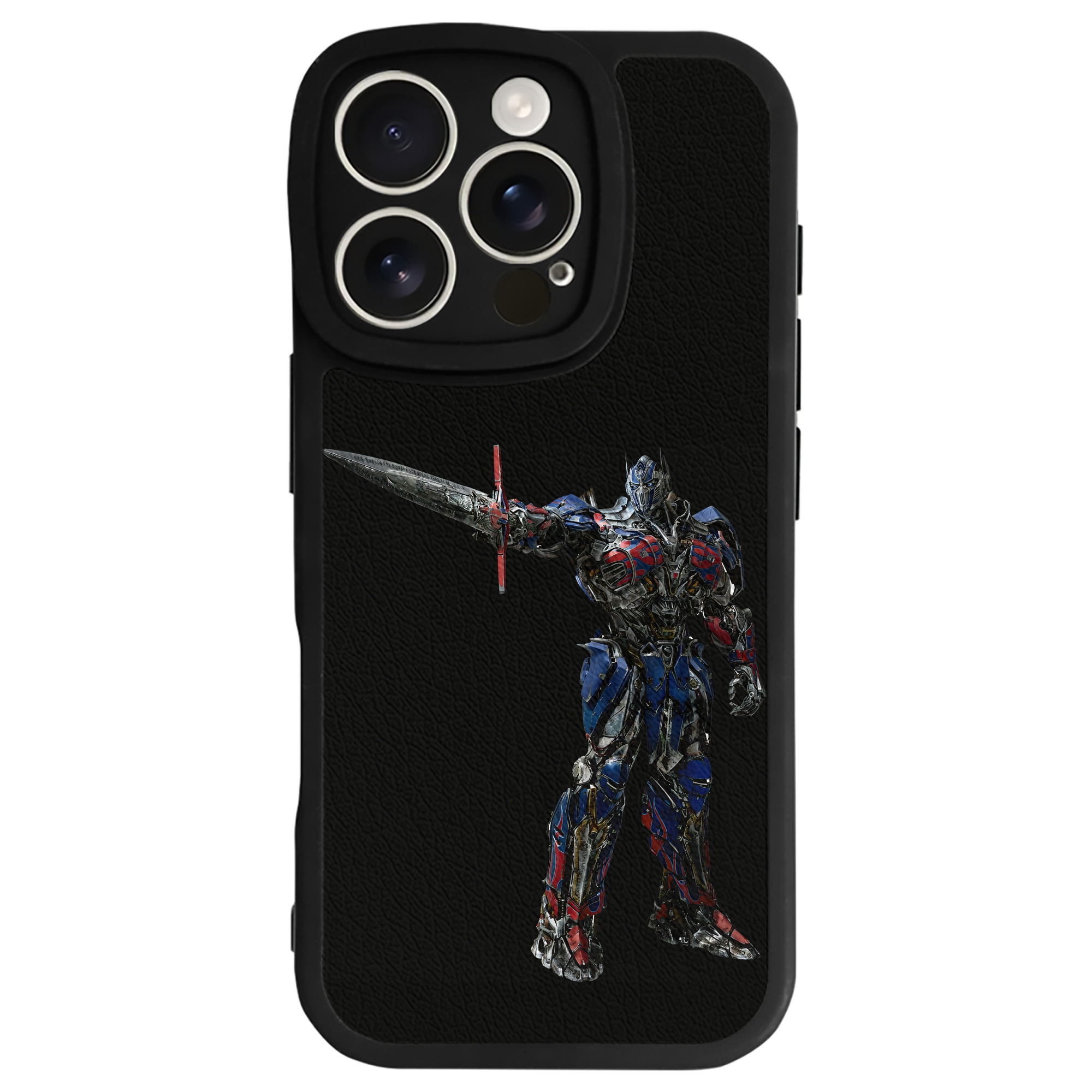 （画像用） Transformers トランスフォーマー 【iPhone 16シリーズ対応】シリコンスマホケース（レザー調） 材質：シリコン